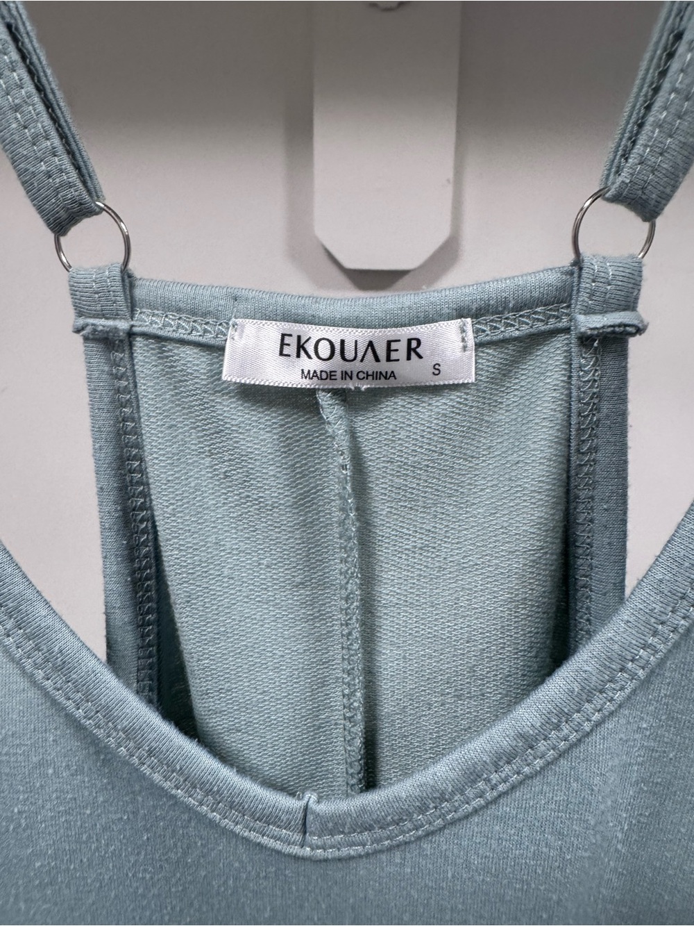 Ekouaer Sage Blue Tank Top